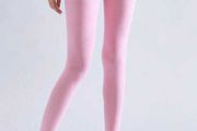 Sexy pink crotchless pantyhose tights for crossdressers