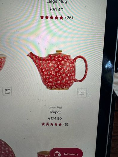 Nicholas Mosse Red Lawn tea pot first quality