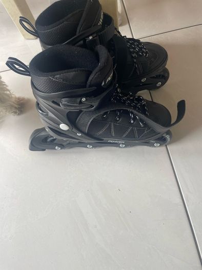 Inline Power Roller skates with lights Uk size 2-4
