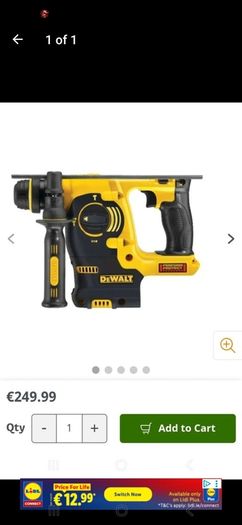 Dewalt sds body only hammer drill