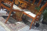 table+4 chairs+cabimet display