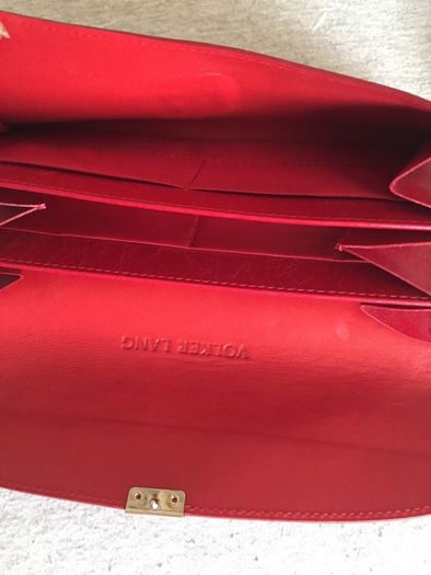 REDUCED Designer Volker Lang leather wallet purse