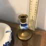 Blue/ white china dish and candle holder Image 6