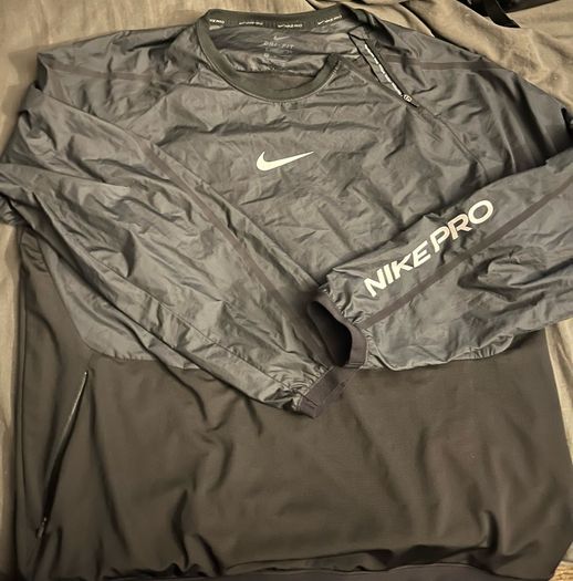 Nike Drill Top Pro Capsule White/black Tracksuit Training Tops Jacket Size Xl