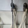 2 X Figurines  "lady Serenity" Ornaments LARGE From The Juliana Stone Featuring A Bronze And Stone Effect Finish.  Dimensions 62cm Heigh (25inches) X 22cm  Wide At Base. Image 6