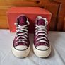 converse chuck Taylor 70 hi tops Size 9.5 eu 43 beetroot canvas in excellent condition Image 2