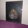 Hand painted Peepal leaf framed Image 3