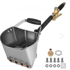 4 Jet Cement Mortar Sprayer Wall Painting Lightweight Stucco Anti-corrosion