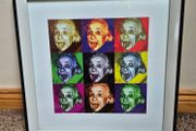 Pop Art Albert Einstein framed print