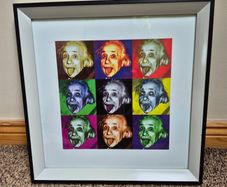 Pop Art Albert Einstein framed print
