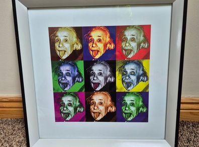 Pop Art Albert Einstein framed print