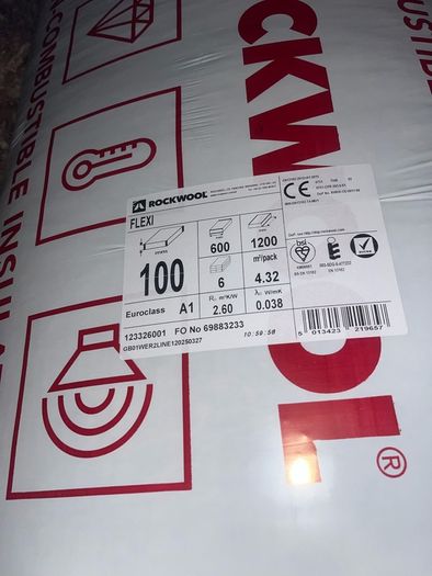 insulation ,rockwool flexi 100mm