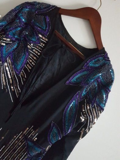 ASOS Sequin Embellished Open Back Dress