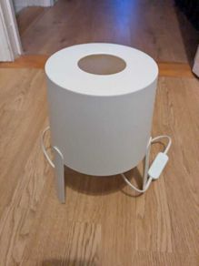 Minimalist white table lamp