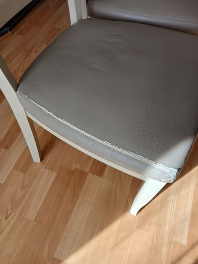 2 x Dining chairs EZ Living dining chairs Bentley Designs Montreux leather seat 20e  for one chair