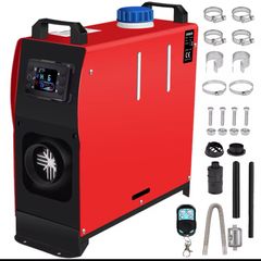 5kw-8KW 12V Portable All In One  Diesel Air Heater with LCD Monitor Car parking Air Heater for Campervan Tent Trucks