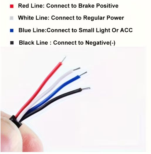 F1 Style Triangle LED Stop Light Rear Third Warning Strobe Lamp