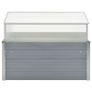 Greenhouse 100x100x85 cm Galvanised Steel Grey Image 8