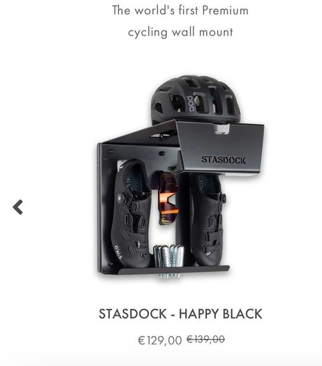 Stasdock - Happy black - Cycling wall mount