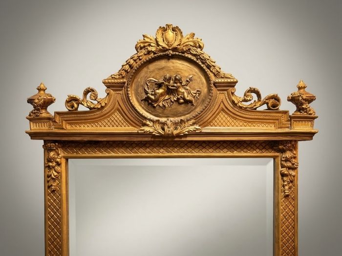 French Style Freestanding Full Length Mirror
