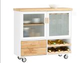 Kitchen Island portable With Wine Glass Holder Kitchen Cabinet