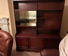 Mahogany display unit