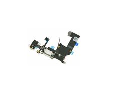 For iPhone 5 5G Charging Port Connector Mic Headphone Jack Flex Cable White New - FHT24IPCP