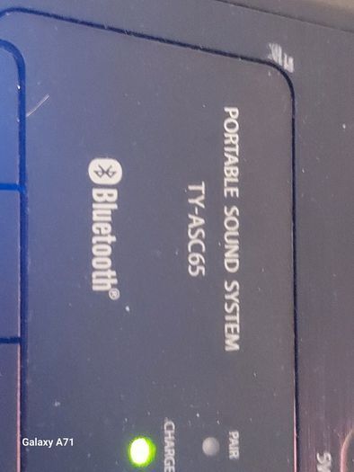 TOSHIBA Portable Sound System, Party Speaker, Bluetooth, Model TY-ASC65, everything working perfect