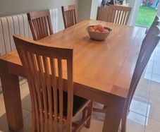 Solid oak dining table RRP