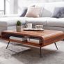Sheesham Wood Coffee Table with Storage Shelf. Image 3