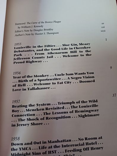 Hunter S Thompson/ The Proud Highway/ Fear & Loathing Letters,Vol. 1/ 1955- 1967/Bloomsbury/1997/ 1st edition