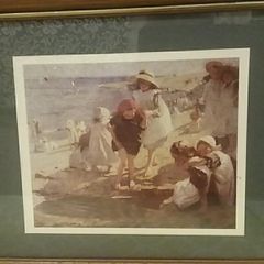 On The Beach by Dame Laura Knight OBE
