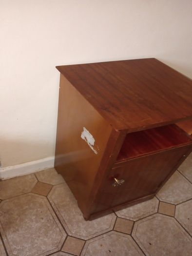 mid century teak locker