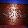 Large Hand Carved Wooden Plaque Image 7