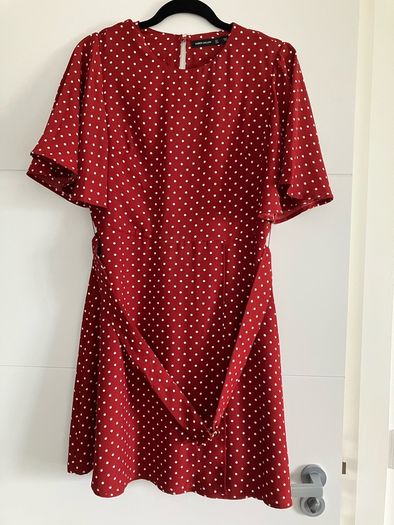 Karen Millen red polka dot dress