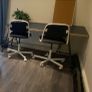 IKEA Desk + 2 Swivel Chairs Image 7