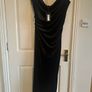 Black velvet dress from river island size 10. Brand new Image 2