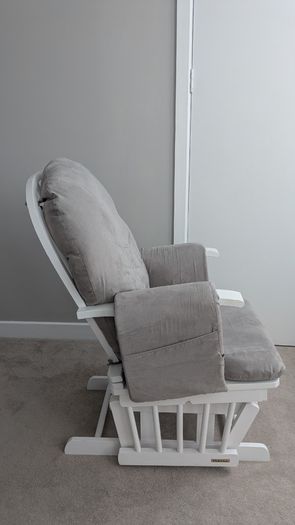 Maternity rocking chair and stool