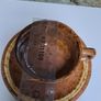 Brown and beige teacup and saucer Image 5