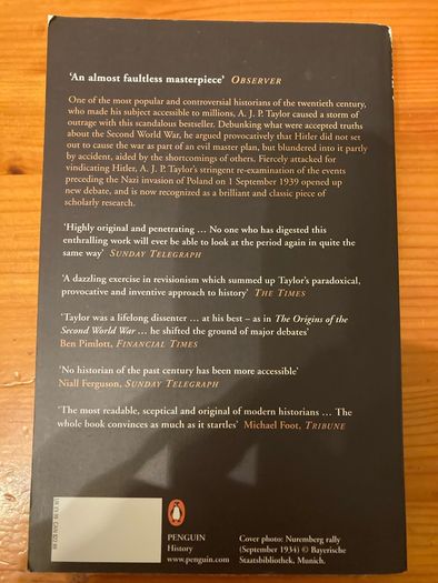 War Book:'The origins of the Second World War'