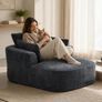 Softy Compressed Indoor Lounge Sofa Chair - Grey Image 2