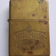 Vintage Zippo Murphy's Irish Stout Brass Lighter 1988