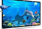 16:9 60 72 84 100 120 150 inch Projection Projector Screen Home Movie Manual Pull Down Wall Mounted