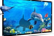 16:9 60 72 84 100 120 150 inch Projection Projector Screen Home Movie Manual Pull Down Wall Mounted