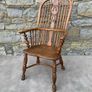 Late Victorian high back Windsor Armchair. Image 8