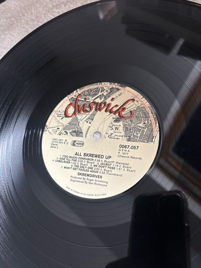 Skrewdriver vinyl lp. Rare