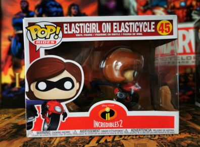 Elastigirl On Elasticycle ! Funko POP Vinyl Figure ! Oversized POP ! Incredibles 2 ! Disney ! 2018 !