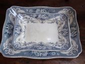 Two Antique Meat Platters