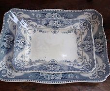 Two Antique Meat Platters