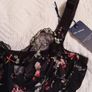 Fantasie Kimberley - Underwired Side Support Bra 30F and Briefs XS - Black Floral - BNWT RRP 58 Image 5